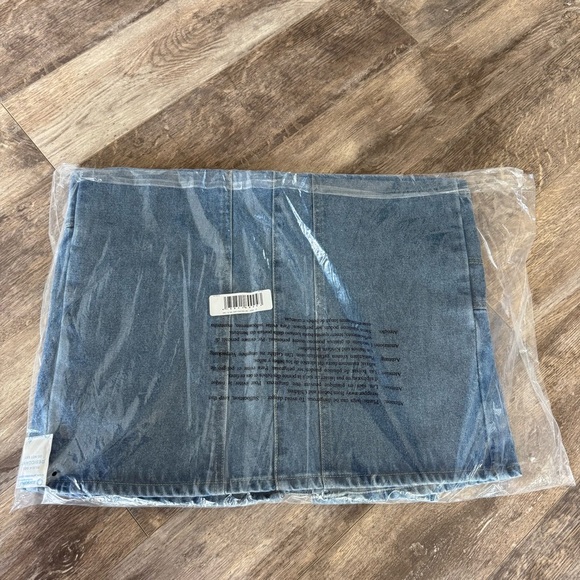 NWT! Obey Clothing Denim Painters Midi Skirt Color: Light Indigo - Picture 3 of 7